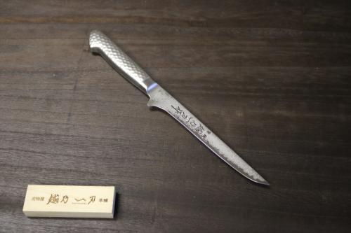 越乃一刀 63層ダマスカス鋼 ボーニングナイフ 160mm – 刃物屋 越乃一刀